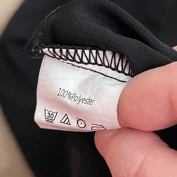 Shein • Balloon Sleeve Tie Waist Button Detail Blouse - Picture 5 of 5